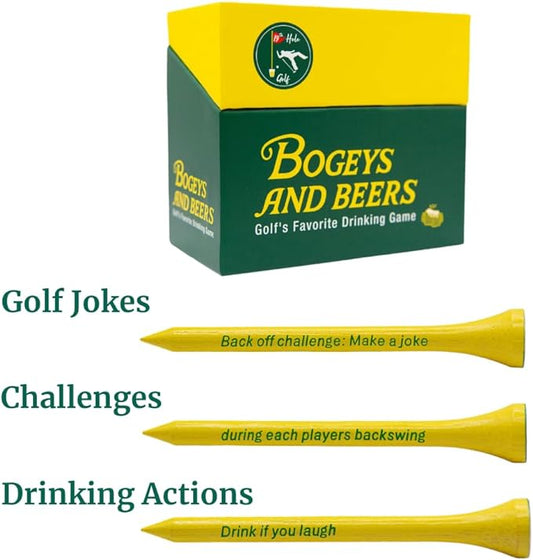 Bogeys and Beers - Golf Tee Drinking Game